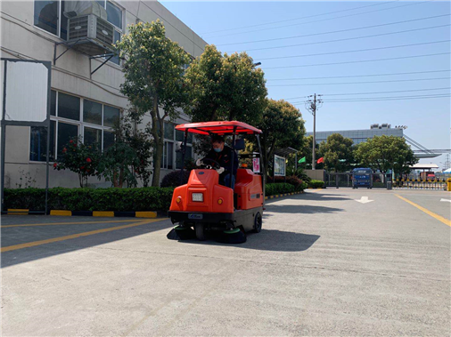 Electric sweeper for Wuxi factory workshop