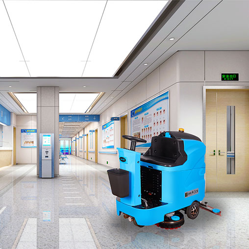 Hospital floor washing machine