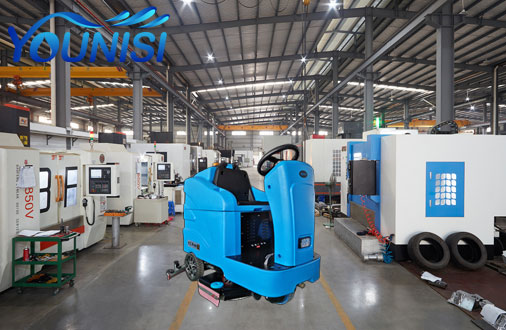 Yixing floor washing machine helps industrial factory workshops