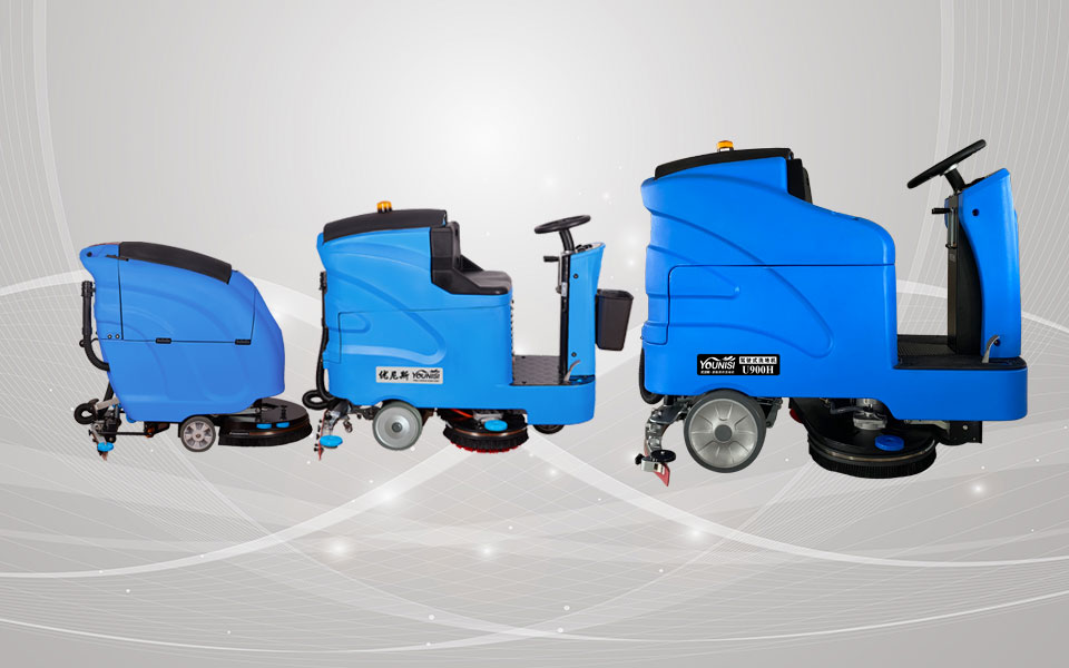 Industrial floor scrubber creates a clean working environment
